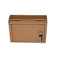 AdirOffice Coffee Brown Wall Mountable Suggestion Drop Box 9.75 W x 7 H x 3 D