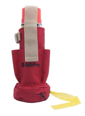Spray Can Holder & Flag Tape Dispenser w Pockets & Clip