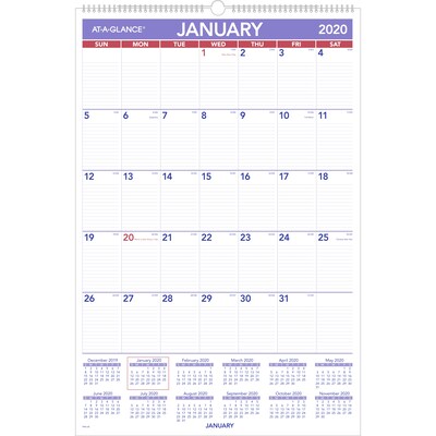 2020 AT-A-GLANCE 20 x 30 Monthly Wall Calendar (PM4-28-20)