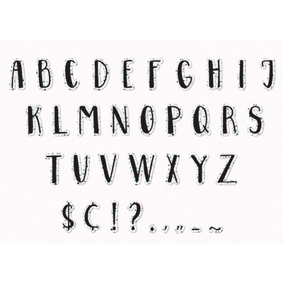Eureka Simply Sassy Deco Letters, White Terrazzo, 3 Packs (EU-845332BN)