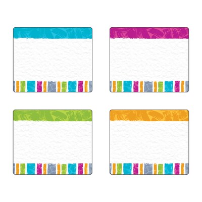 Trend Color Harmony Stripes Terrific Labels™ Variety Pack, 36 Per Pack, 3 Packs (T-68912BN)