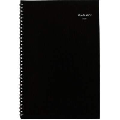 2020 AT-A-GLANCE DayMinder 8 x 12 Monthly Planner Black (SK2-00-20)