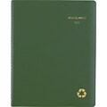 2020 AT-A-GLANCE 8-1/4x 11 Recycled Weekly/Monthly Appointment Book, Green (70-950G-60-20)