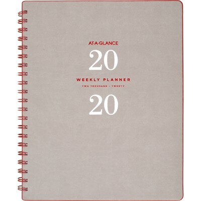 2020 AT-A-GLANCE 8 1/2 x 11 Weekly/Monthly Planner Signature Collection, Gray (YP905-0820)
