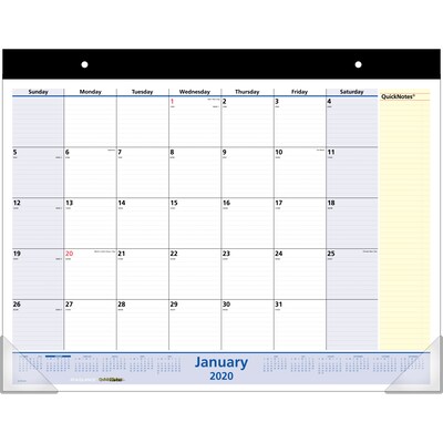 2020 AT-A-GLANCE 22 x 17 Monthly Desk Pad Calendar QuickNotes (SK700-00-20)