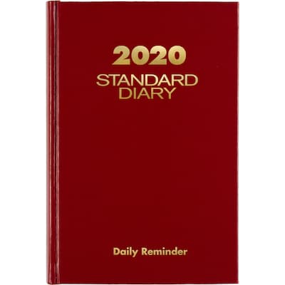 2020 AT-A-GLANCE  5 x 7 1/2 Standard Diary, Daily, 12 Months, Red (SD387-13-20)