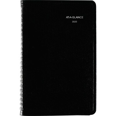 2020 AT-A-GLANCE 5 1/2 x 8 1/2 DayMinder Weekly Appointment Book, Black (G200-00-20)
