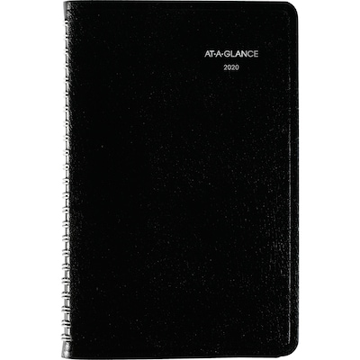 2020 AT-A-GLANCE 5 1/2 x 8 1/2 DayMinder Weekly Appointment Book, Black (G200-00-20)