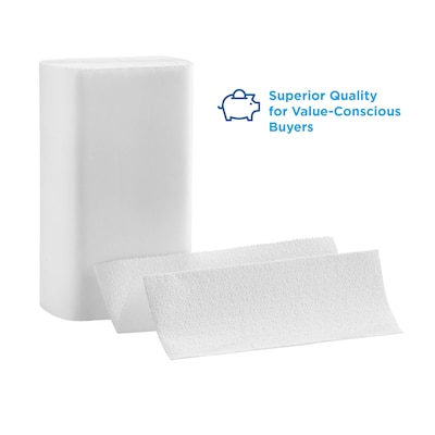Pacific Blue Select Recycled Multifold Paper Towels, 2-ply, 125 Sheets/Pack, 16 Packs/Carton (21000)