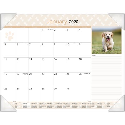 2020 AT-A-GLANCE 22 x 17 Desk Pad Puppies (DMD166-32-20)