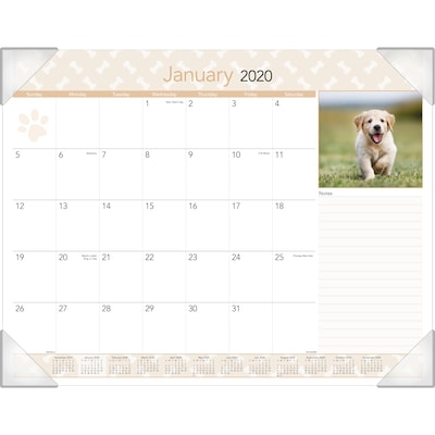 2020 AT-A-GLANCE 22 x 17 Desk Pad Puppies (DMD166-32-20)