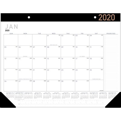 2020 AT-A-GLANCE 22 x 17 Monthly Desk Pad Contemporary (SK24X-00-20)