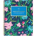 2020 Simplified 8-1/2 x 11 Customizable Weekly/Monthly Planner, Navy Floral (EL300-901-20)