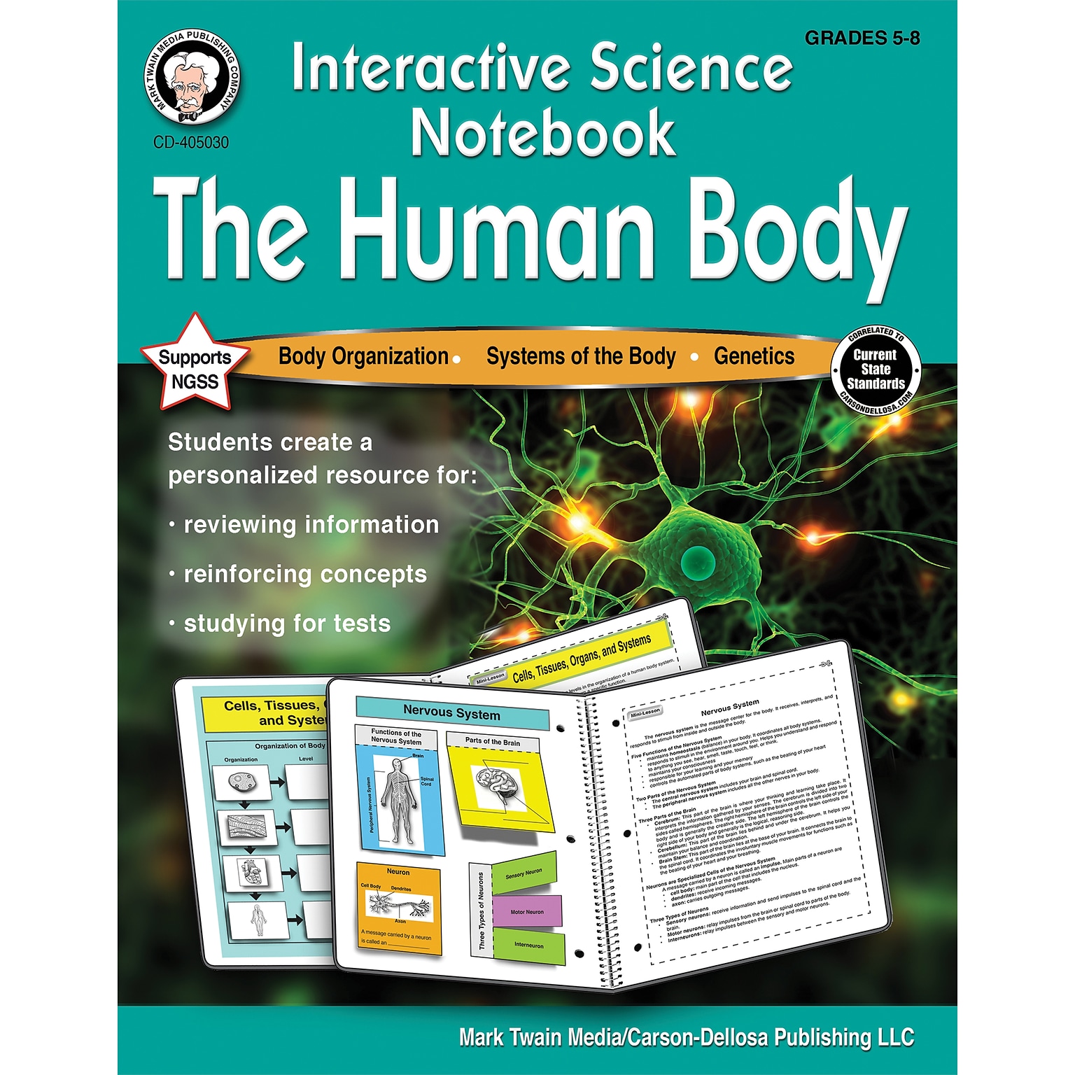 Interactive Science Notebook The Human Body Resource Book by Schyrlet Cameron, Paperback (405030)