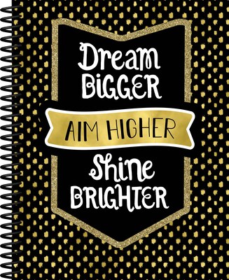 Sparkle and Shine Teacher Planner Plan Book, Dream Bigger Aim Higher Shine Brighter, Paperback (105020)