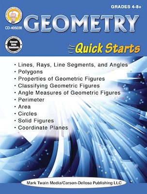 Geometry Quick Starts Workbook by Vicky Shiotsu, Paperback (405038)