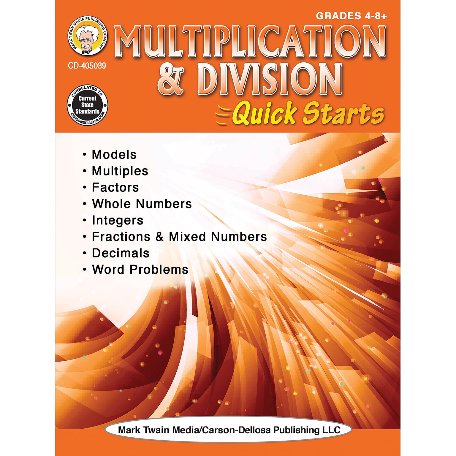 Multiplication & Division Quick Starts Workbook by Mark Twain Media, Paperback (405039)