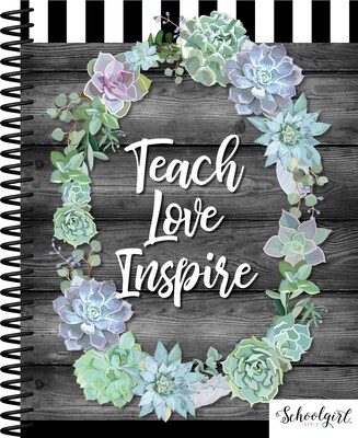 Schoolgirl Style Simply Stylish Teacher Planner Plan Book by Melanie Ralbusky, 8 2/5 x 10 9/10, Pa