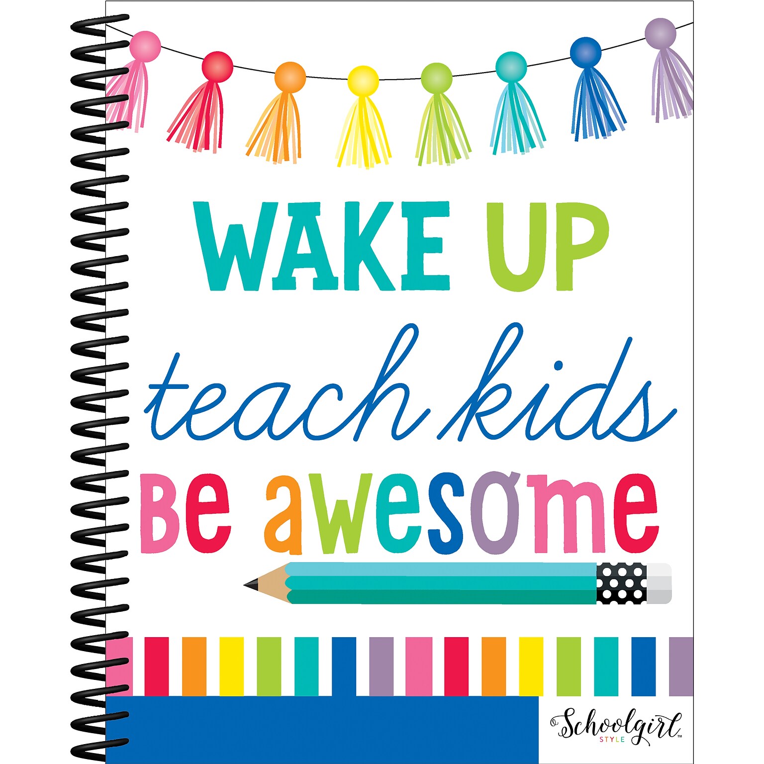 Hello Sunshine Teacher Planner Plan Book by Melanie Ralbusky,  8 2/5 x 10 9/10, 128 Pages (105023)