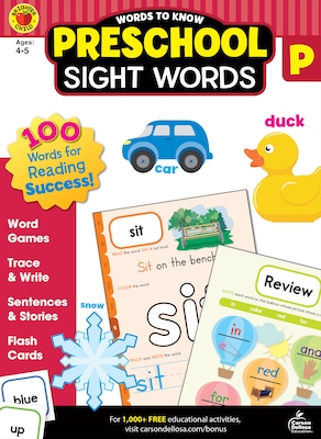 Words to Know Sight Words by Brighter Child, Grade Preschool, Paperback (705233)