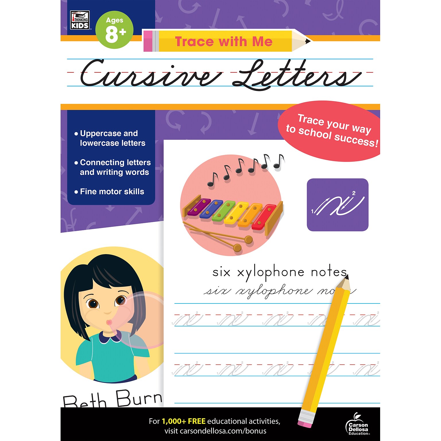 Trace with Me Cursive Letters by Thinking Kids, Paperback (705303)