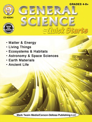 General Science Quick Starts Workbook by Gary Raham, Paperback (405041)