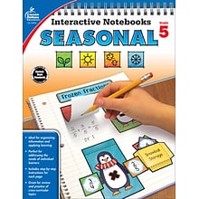 Carson-Dellosa Interactive Notebooks Seasonal, Grade 5 Paperback (105018)