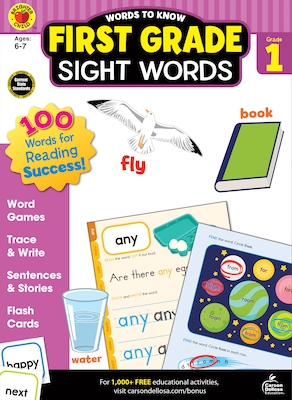 Words to Know  Words by Brighter Child, Grade 1, Paperback (705235)