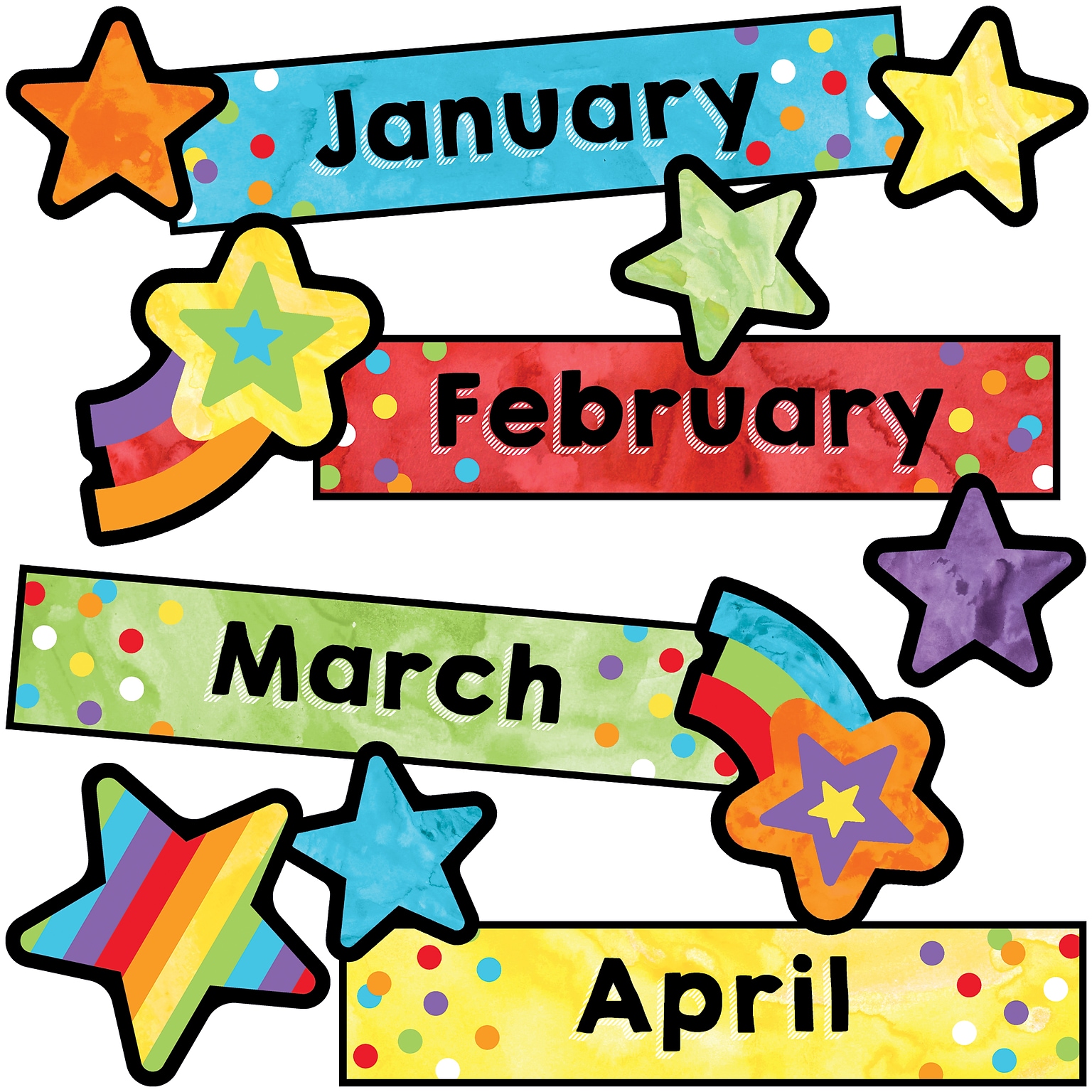 Carson-Dellosa Celebrate Learning Months of the Year Mini Bulletin Board Set (110452)