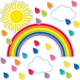 Schoolgirl Style Hello Sunshine Giant Rainbow Bulletin Board Set (110417)