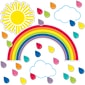 Schoolgirl Style Hello Sunshine Giant Rainbow Bulletin Board Set (110417)