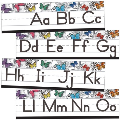 Schoolgirl Style Woodland Whimsy Alphabet Line: Manuscript Mini Bulletin Board Set (110428)