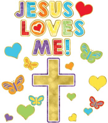 Carson-Dellosa Jesus Loves Me! Mini Bulletin Board Set (110450)