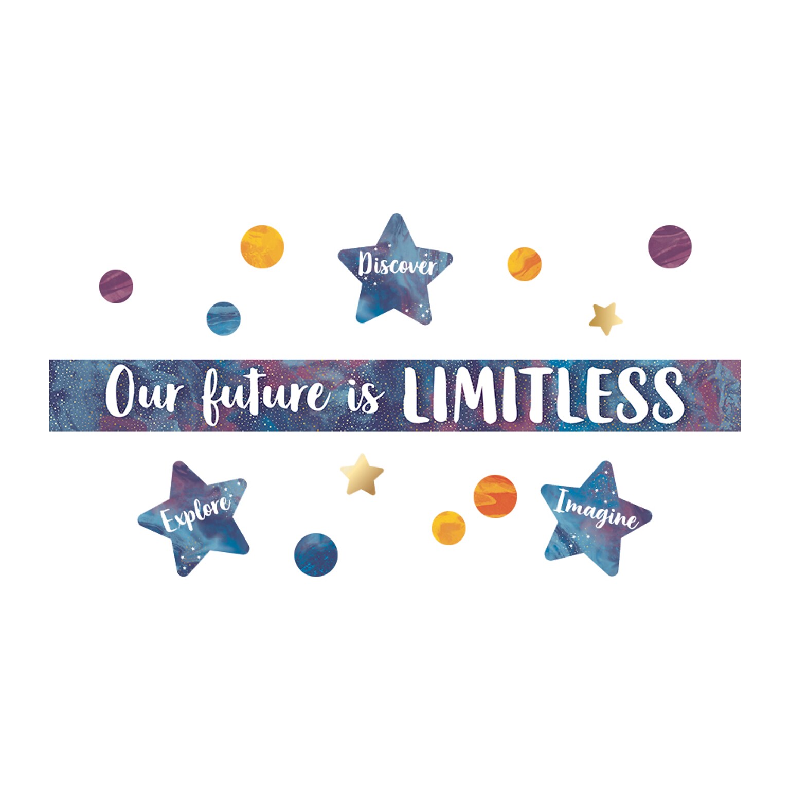 Carson-Dellosa Galaxy Our Future is Limitless Bulletin Board Set (110435)