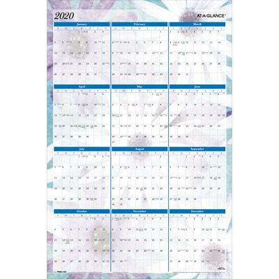 2020 AT-A-GLANCE 24 x 36 Erasable Wall Planner Dreams (PM83-550-20)