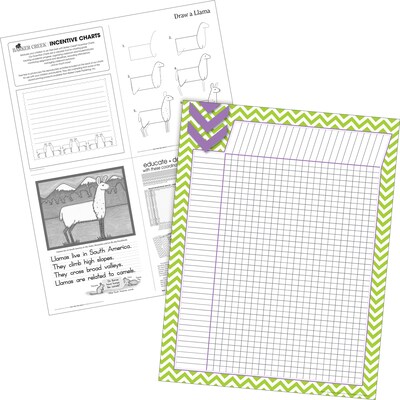 Barker Creek Chevron File Folder Office Set, Assorted, 109/Set (BC6003)
