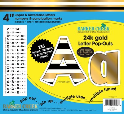 Barker Creek Gold Designer Classroom Set, 479 Pieces/Set (BC3567)