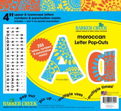 Barker Creek Moroccan Designer Classroom Set, 479 Pieces/Set (BC3566)