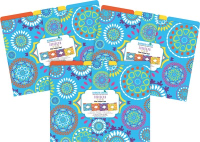 Barker Creek Moroccan File Folder, 1/3-Cut Tab, Letter Size, Multicolor, 36/Set (BC3933)
