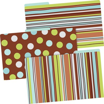 Barker Creek Ribbon by the Yard File Folder, 1/3-Cut Tab, Legal Size, Multicolor, 18/Set (BC3910)