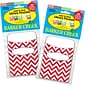 Barker Creek Chevron Nautical Peel & Stick Library Pockets, Multi-Design Set, 60/Set (BC3837)