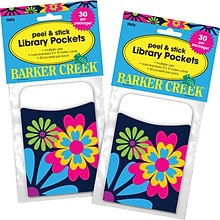 Barker Creek Italy Peel & Stick Library Pockets, 60/Set (BC3834)