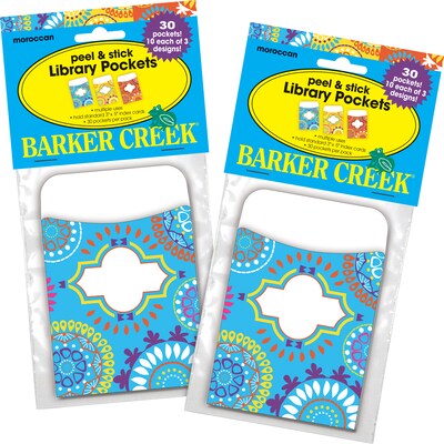 Barker Creek Moroccan Peel & Stick Pockets, Multi-Design Set, 60/Set (BC3841)