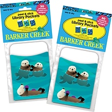 Barker Creek Sea & Sky Peel & Stick Pockets, Multi-Design Set, 60/Set (BC3898)