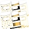 Barker Creek 24k Gold Peel & Stick Library Pockets, Multi-Design Set, 60/Set (BC3840)