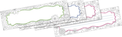 Barker Creek Color Me! In My Garden Nametag & Name Plate Set, 81/Set (BC3991)