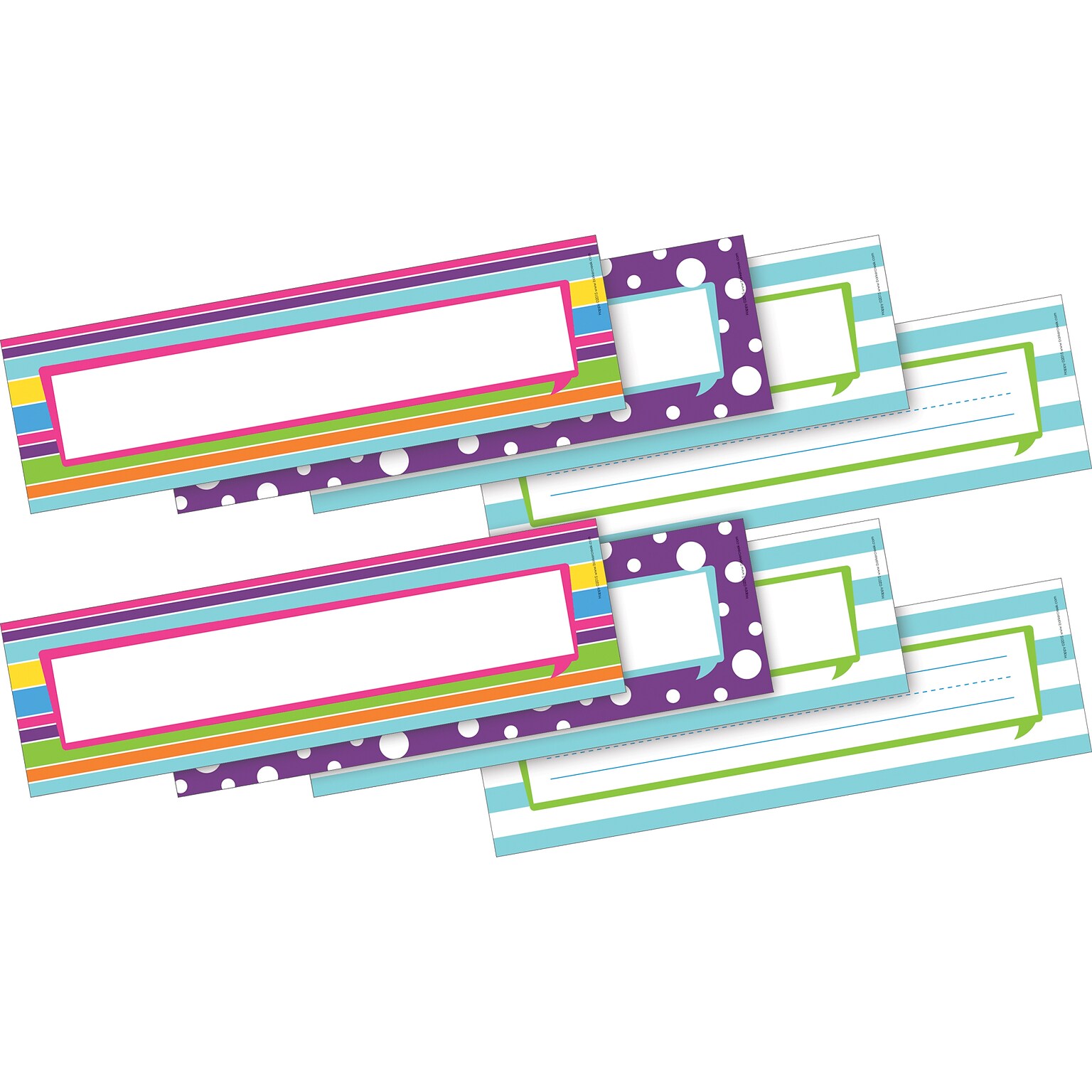 Barker Creek Happy School Name Plates, 12 x 3.5, 72/Set (BC3805)