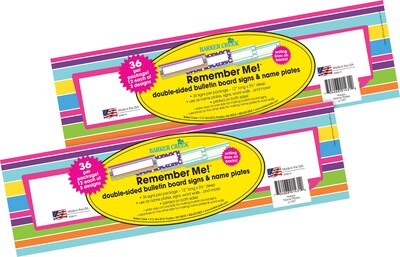 Barker Creek Happy School Name Plates, 12 x 3.5, 72/Set (BC3805)