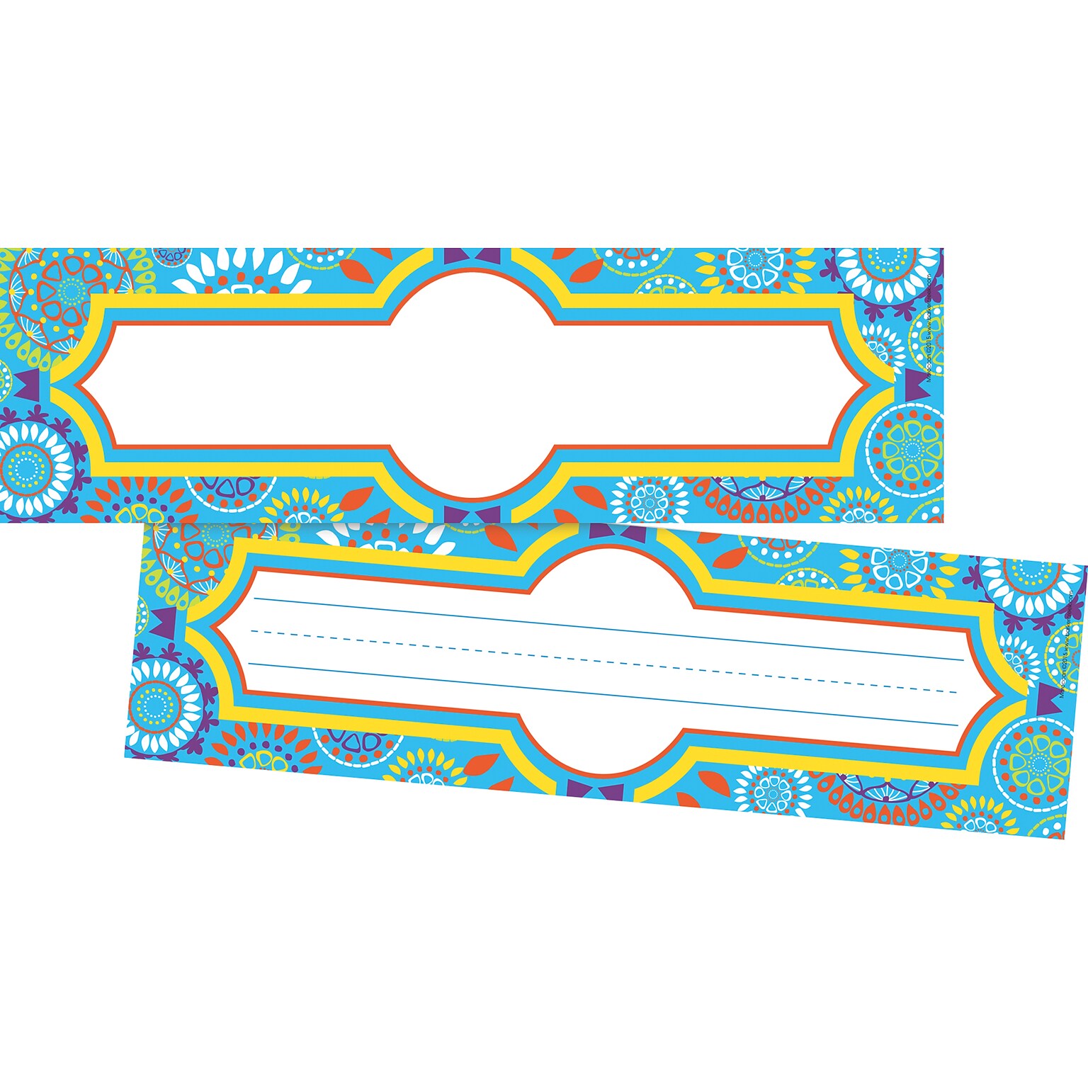Barker Creek Moroccan School Name Plates, 12 x 3.5, 72/Set (BC3804)
