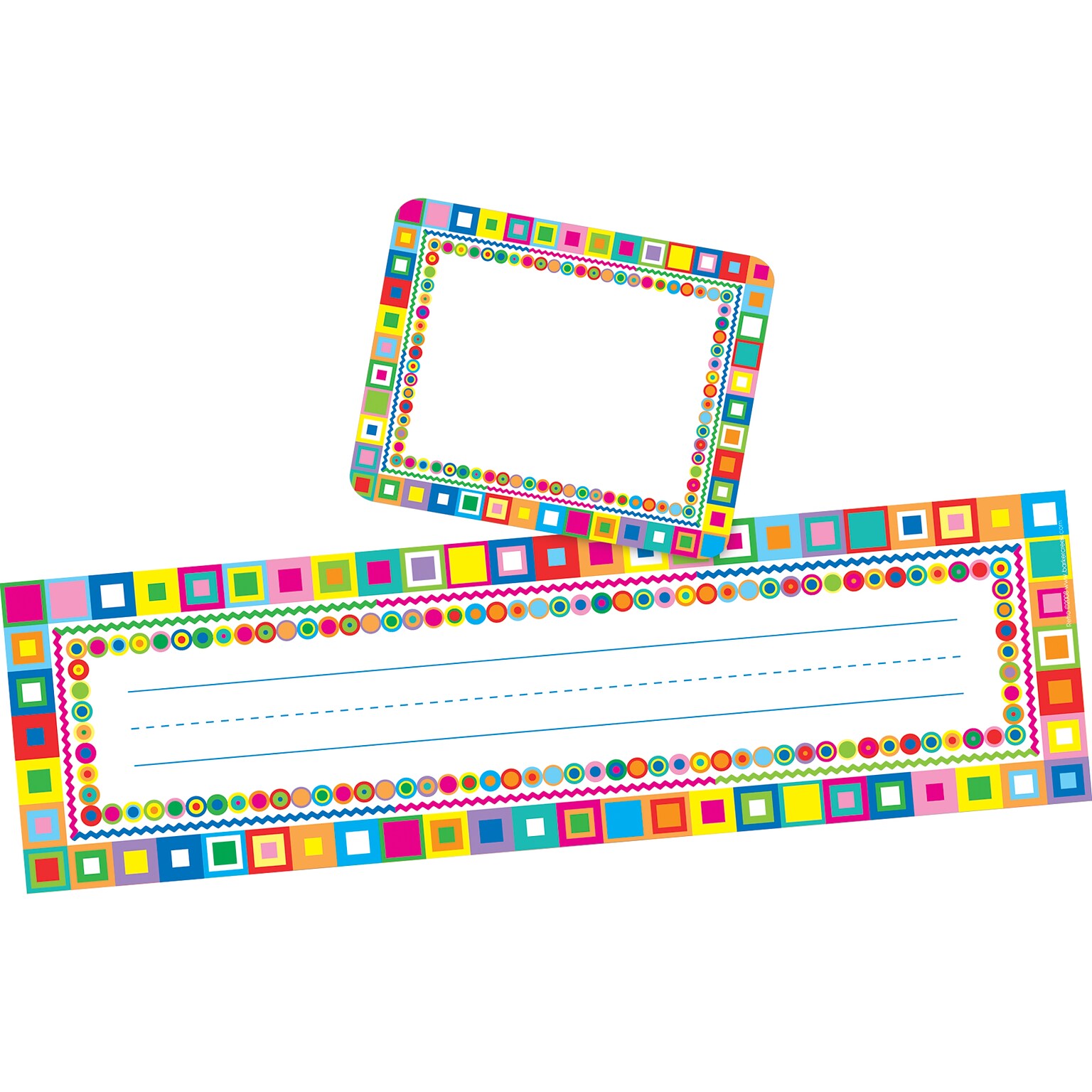 Barker Creek Self-adhesive Retro School Name Tags, 12 x 3.5, 81/Set (BC3972)